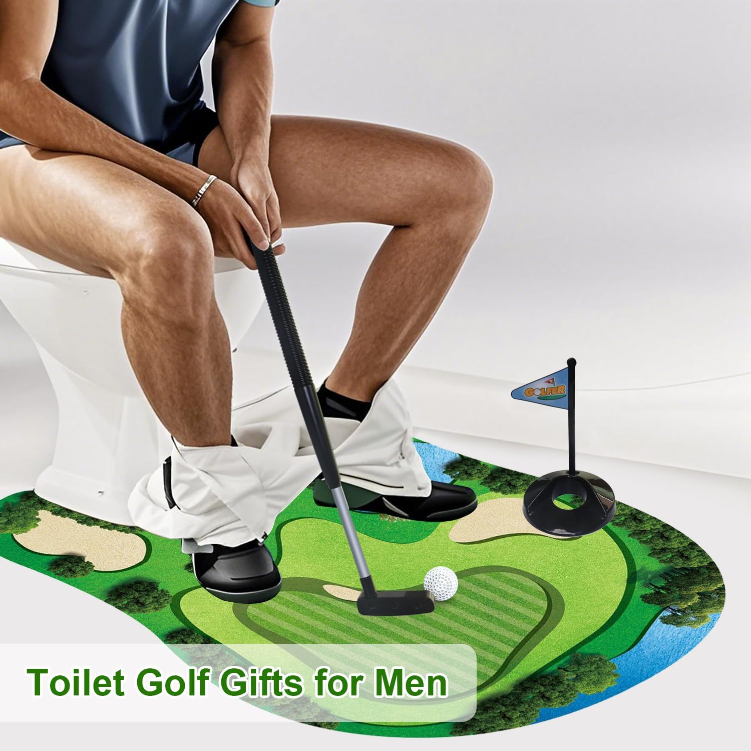 🚽 Toilet Golf Game – Turn Bathroom Breaks into Tee Time Fun! | 50% OFF, Free Shipping - TODAY ONLY