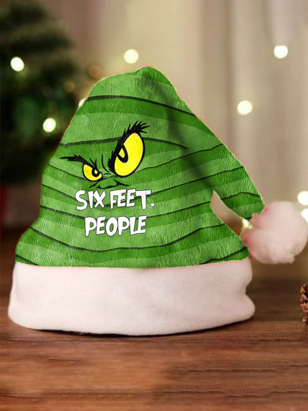 🎄 Sneaky Green Santa Hat – The “Not-So-Jolly” Christmas Grump Hat