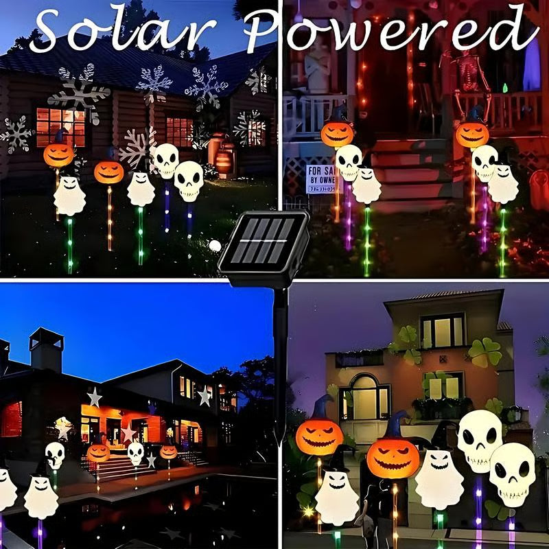 🎃 Halloween Solar Garden Lights (6-Pack) – Pumpkin, Ghost & Skeleton | 52% OFF, FREE SHIPPING