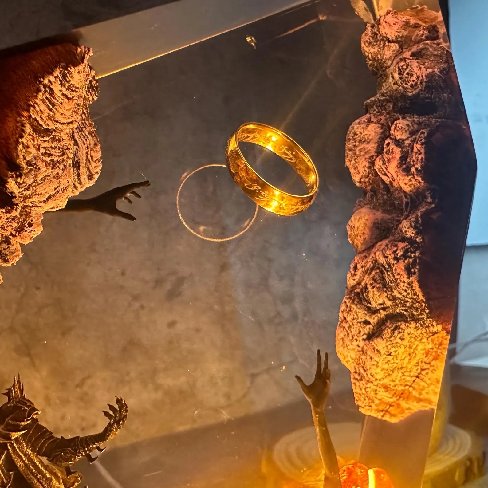 Handmade Epoxy Resin Night Light, Fantasy Table Lamp, LOTR Inspired Gift | 50% OFF, FREE SHIPPING