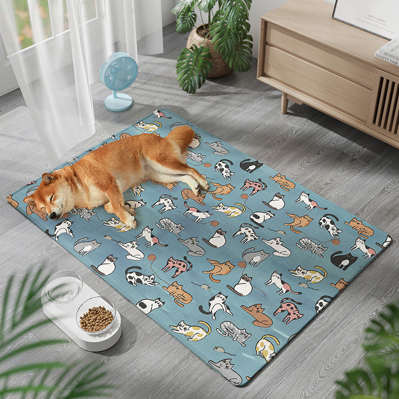 Pet Cooling Mat – Gel Ice Pad with Waterproof & Scratch-Resistant Cover