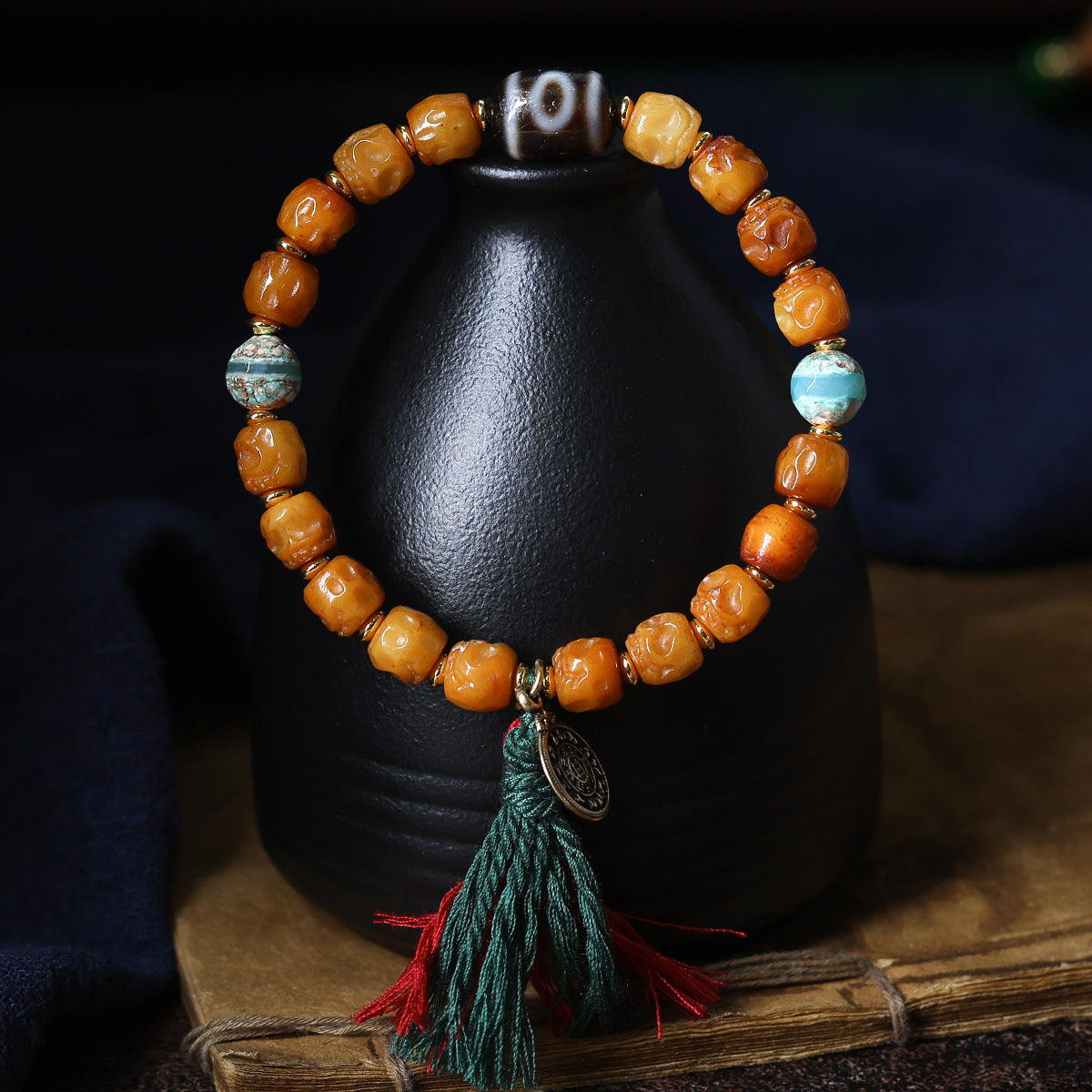 🔮Luck on Your Wrist – Hand-Woven Tibetan Yak Bone Bracelet | Free Shipping