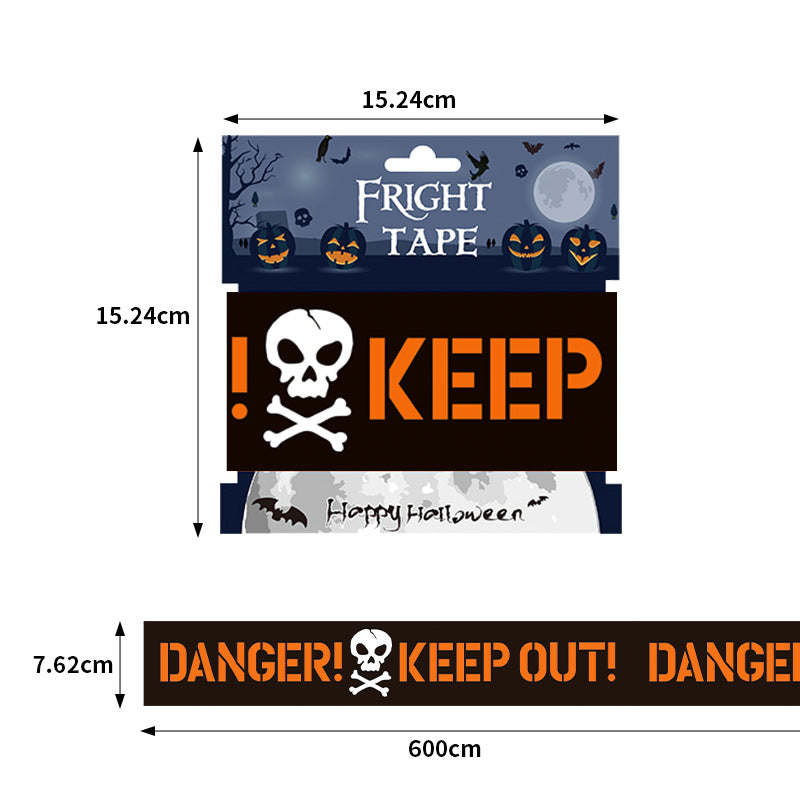 Halloween Decorations,Halloween Caution Tape,Halloween Tape Bundle Creepy Banner Party Decor | FREE SHIPPING