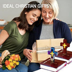 Levitating Cross Lamp, Multi-Color Floating Cross