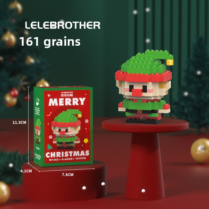 🎄 Mini Christmas Building Block Set – Santa, Snowman & Tree - Holiday DIY Stocking Stuffers (12 Pack) | FREE SHIPPING, 50% OFF