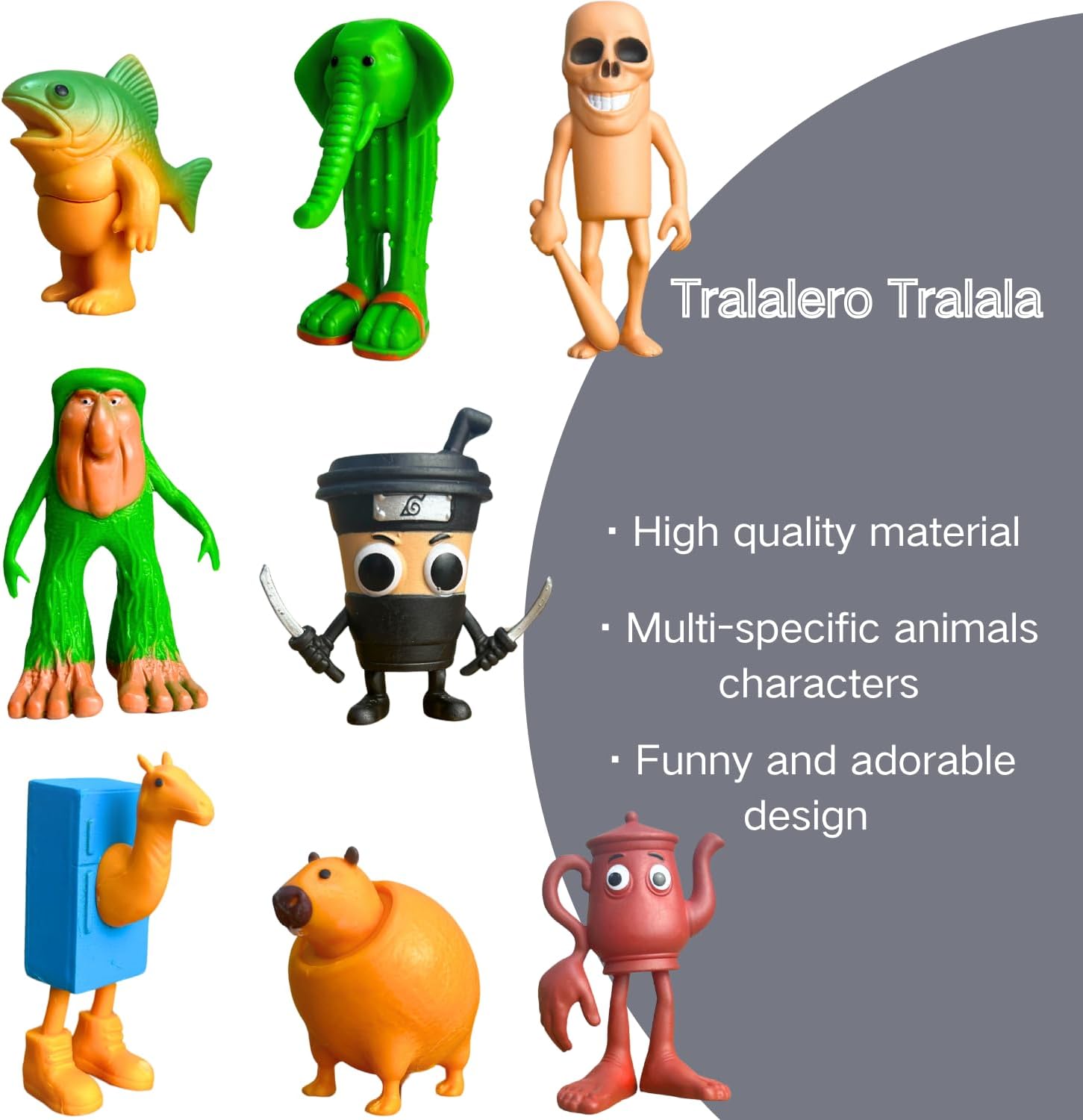 Tralalero Tralala Figures – 8PCS Brainrot Collectibles That Make No Sense (And That’s the Point)