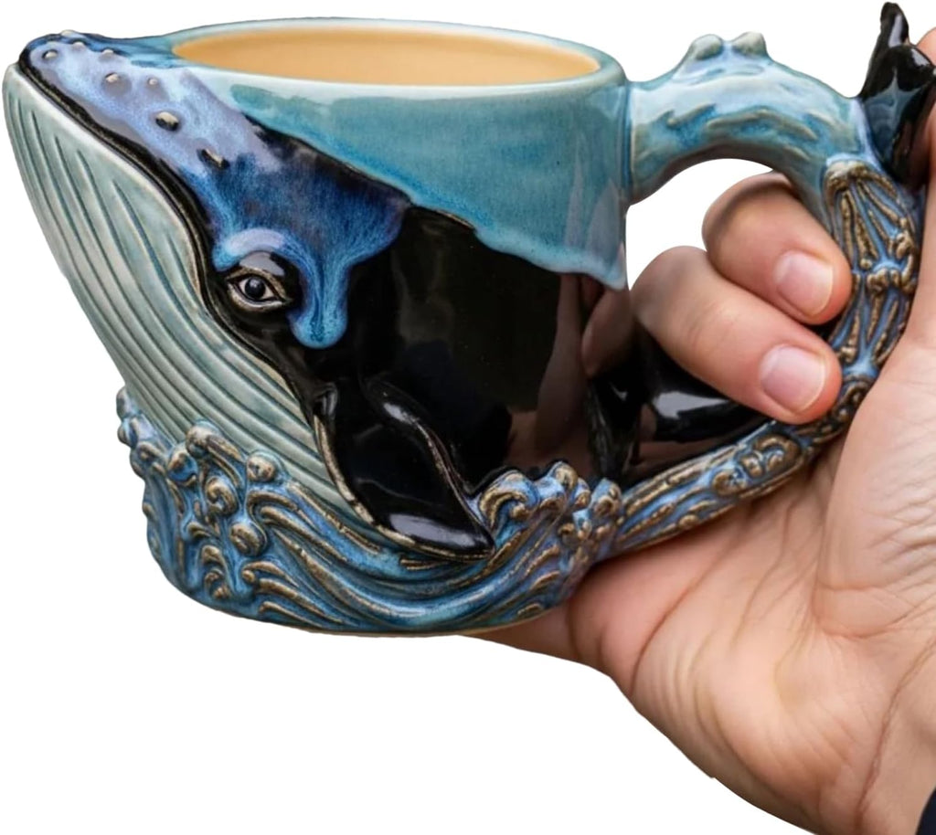 Dive Into Your Morning – Ocean Animal 3D Coffee Mug 🐋☕ | Fun & Unique Resin Cup