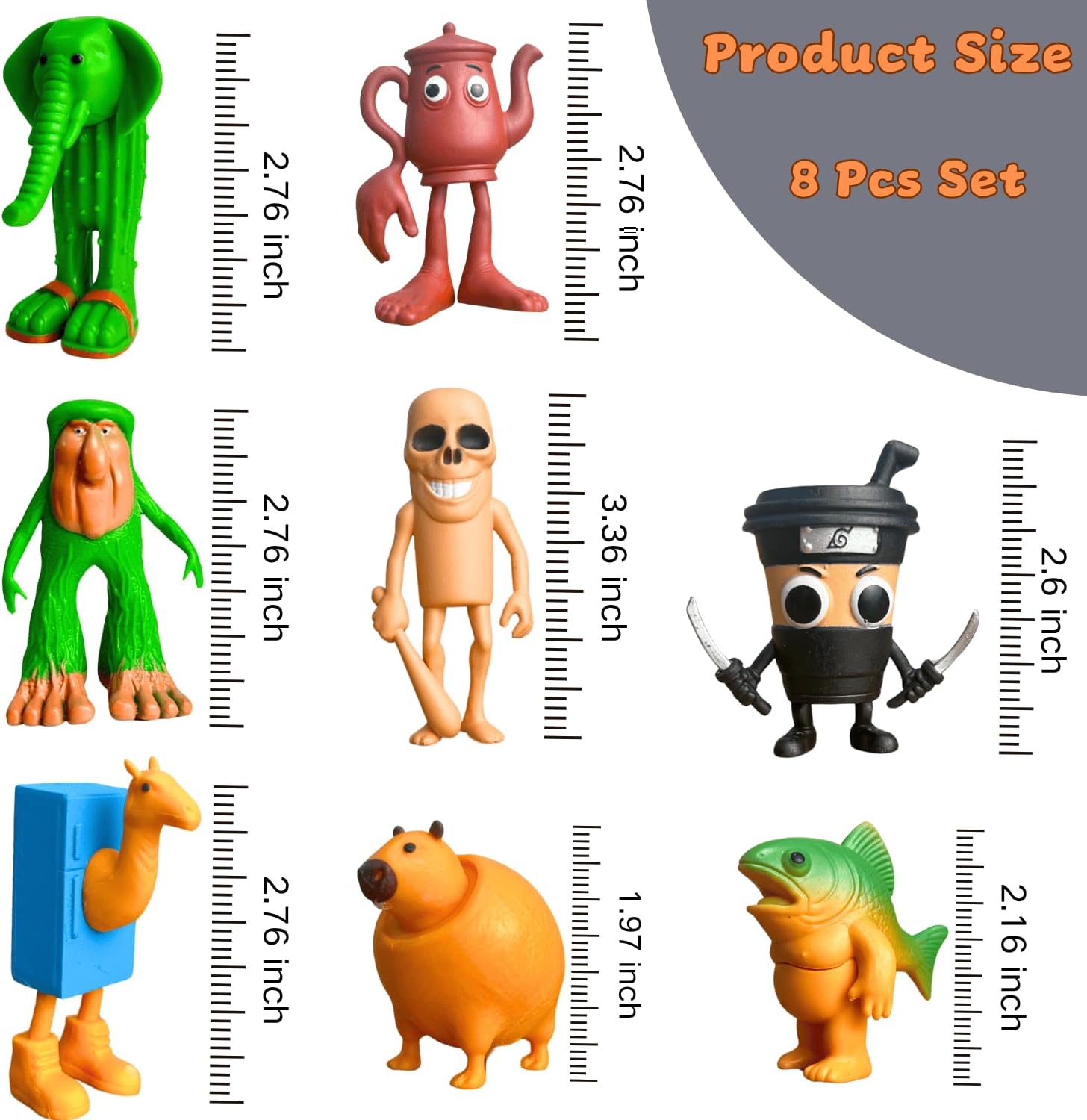 Tralalero Tralala Figures – 8PCS Brainrot Collectibles That Make No Sense (And That’s the Point)