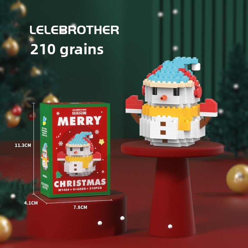 🎄 Mini Christmas Building Block Set – Santa, Snowman & Tree - Holiday DIY Stocking Stuffers (12 Pack) | FREE SHIPPING, 50% OFF