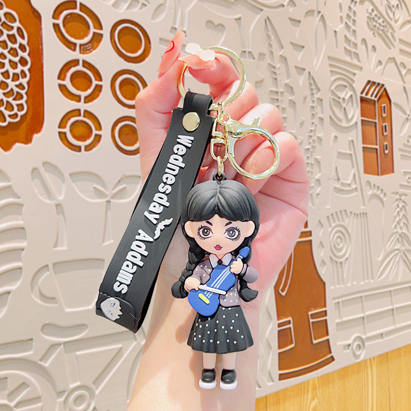🖤 Wednesday Addams Keychain – Spooky Cute Collectible Charm | 35% OFF, FREE SHIPPING