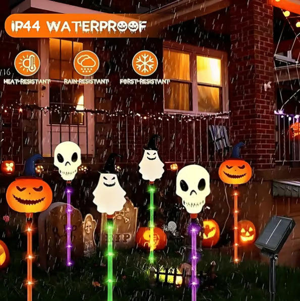 🎃 Halloween Solar Garden Lights (6-Pack) – Pumpkin, Ghost & Skeleton | 52% OFF, FREE SHIPPING