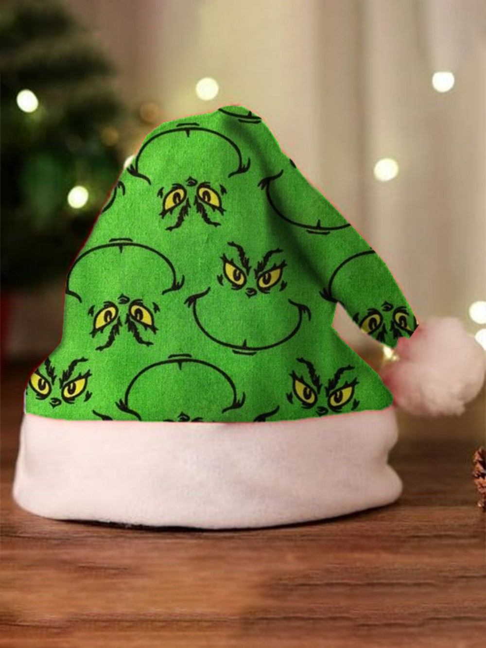 🎄 Sneaky Green Santa Hat – The “Not-So-Jolly” Christmas Grump Hat