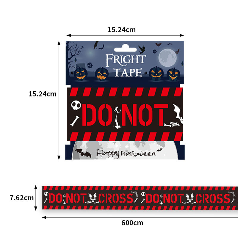 Halloween Decorations,Halloween Caution Tape,Halloween Tape Bundle Creepy Banner Party Decor | FREE SHIPPING