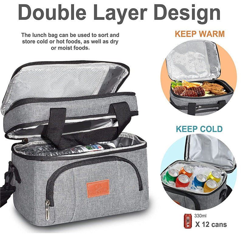 25L Insulated Lunch Cooler Bag with Shoulder Strap - Reusable Leak-Proof Tote for Camping & Travel | 40% OFF, FREE SHIPPING