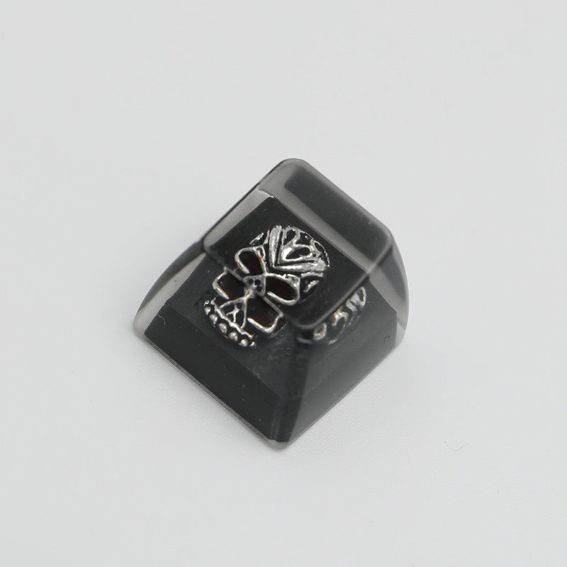 Artisan Skull Resin Keycap – Handmade SA Profile 1U for MX Switch Mechanical Keyboards | 33% OFF, FREE SHIPPING