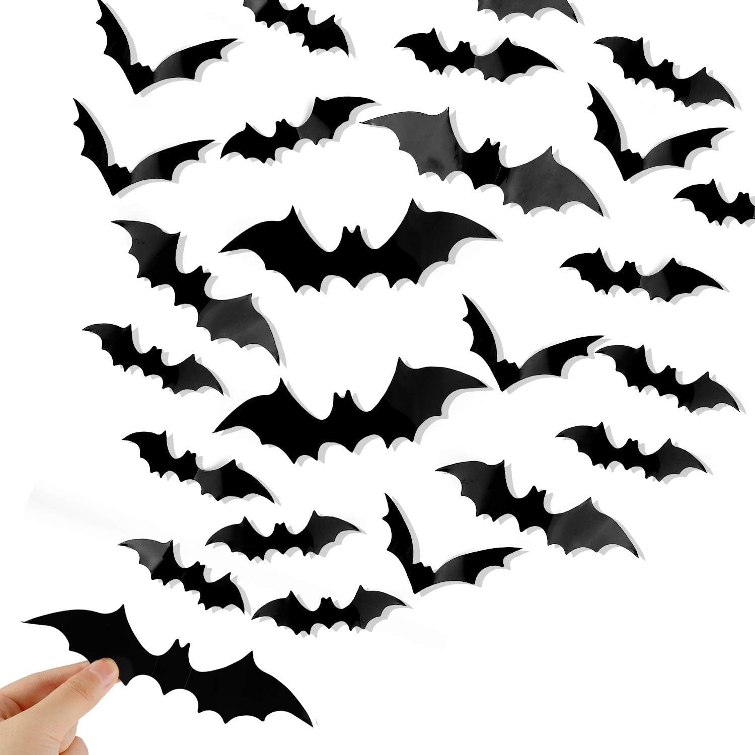 🦇 Halloween 3D Bat Wall Stickers – 120/140PCS Set | 70% OFF, FREE SHIPPING