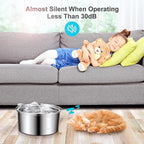 108oz Automatic Pet Water Fountain – Stainless Steel, Ultra-Quiet | 40% OFF, FREE SHIPPING