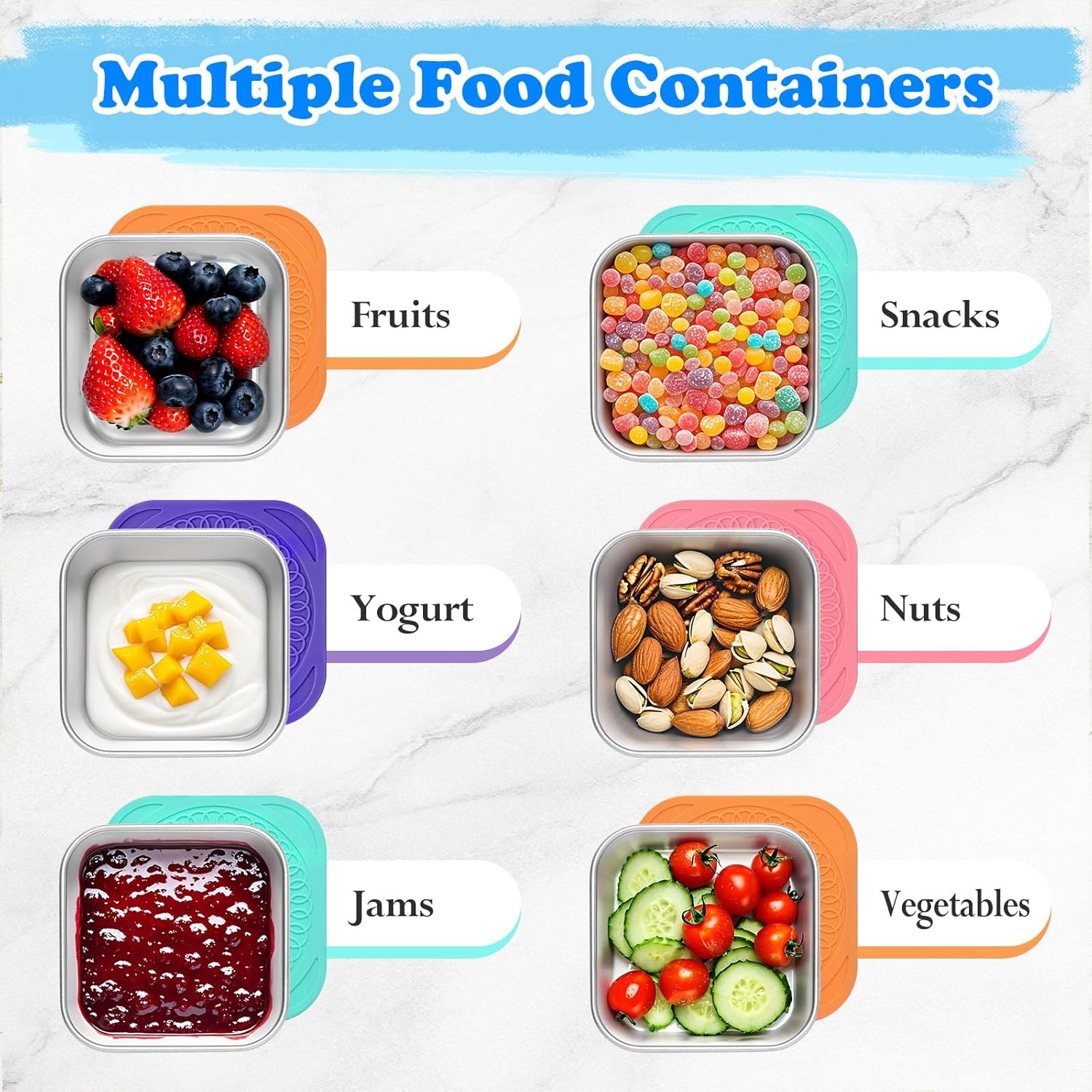 Stainless Steel Snack Containers – Leak-Proof, Stackable & Kid-Friendly