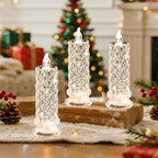 Set of 4, LED Crystal Candle Lights - Romantic Tabletop Night Lights for Bedroom Decorations, Gifts, Anniversary and Parties, Suitable for Wedding, Birthday, Holiday Tabletop Decorative Lights | FREE SHIPPING