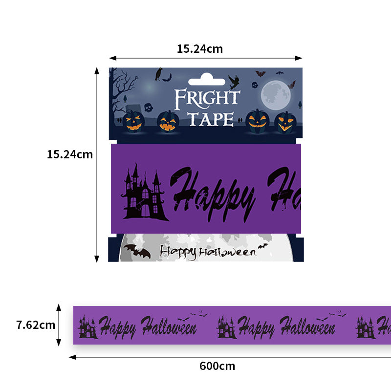 Halloween Decorations,Halloween Caution Tape,Halloween Tape Bundle Creepy Banner Party Decor | FREE SHIPPING
