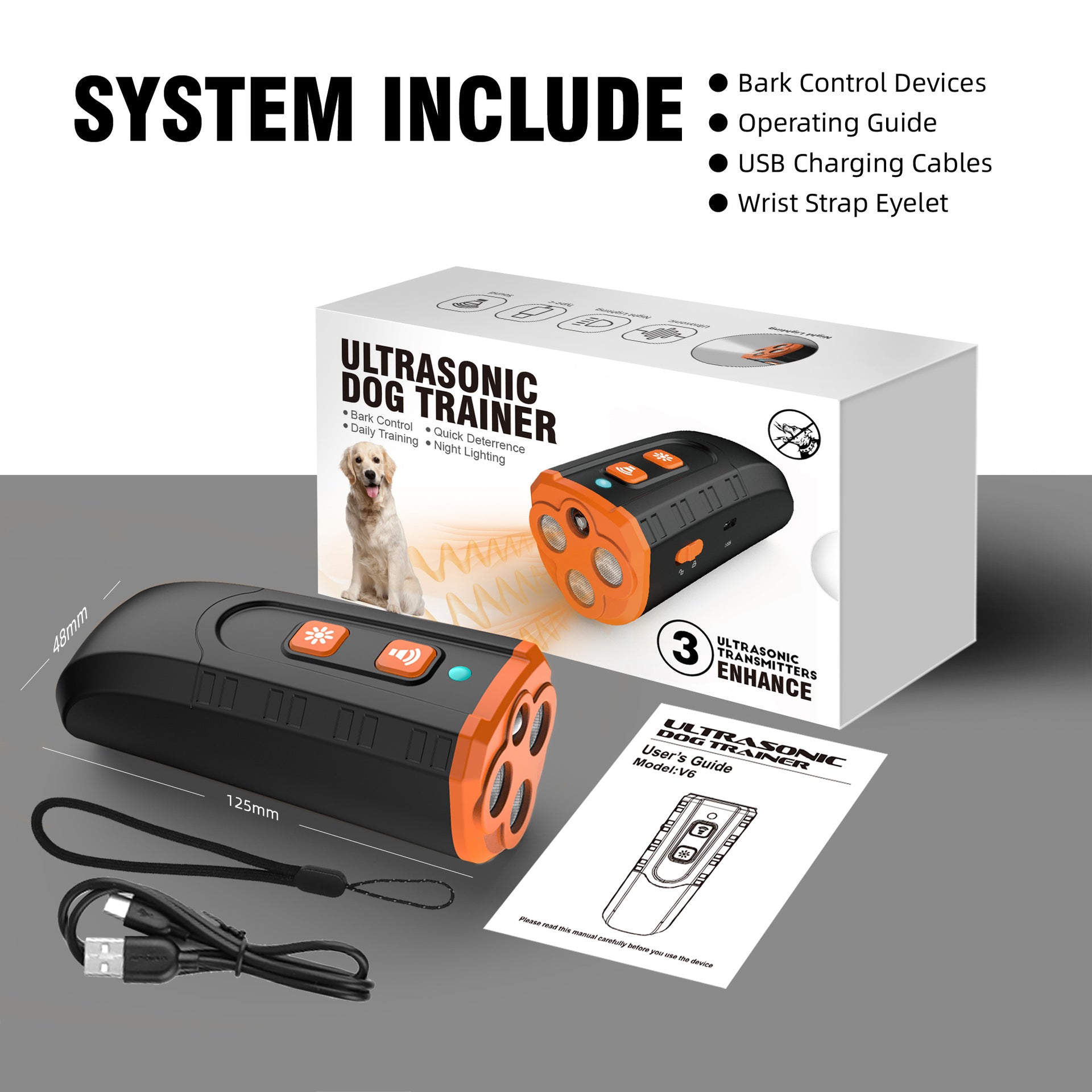 Handheld Ultrasonic Dog Trainer – Safe, Humane Bark Control Anywhere