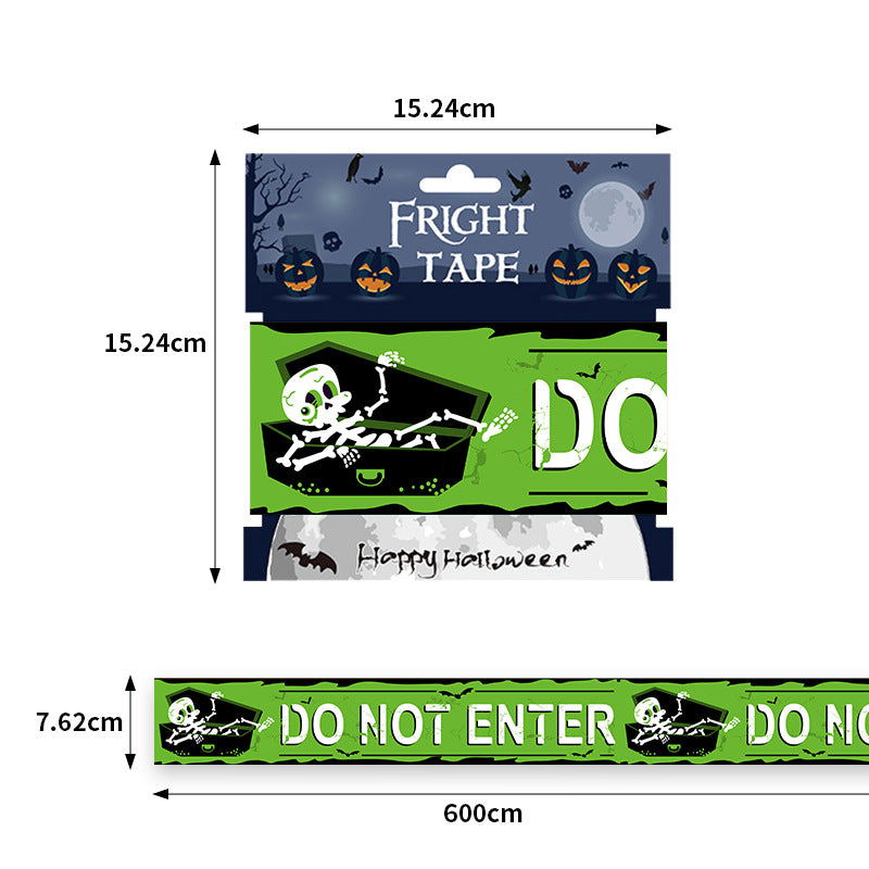 Halloween Decorations,Halloween Caution Tape,Halloween Tape Bundle Creepy Banner Party Decor | FREE SHIPPING