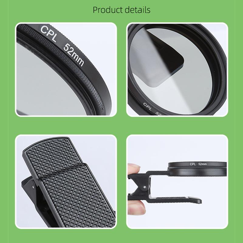 Universal CPL Filter Clip Kit For Cell Phones