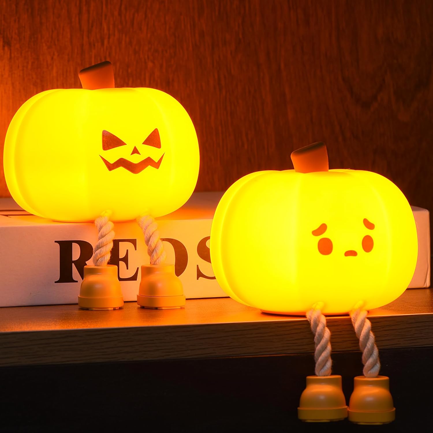 🎃 Pumpkin Night Light – Rechargeable Silicone Lamp | 50% OFF, FREE SHIPPING