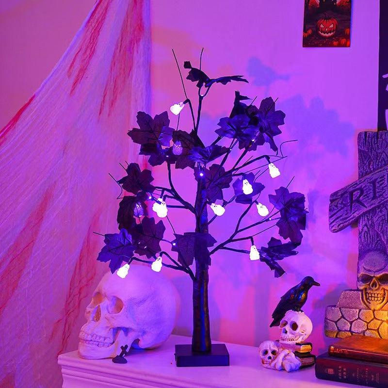 Spooky Purple LED Birch Tree Light 🌙✨ – Halloween & Thanksgiving Room Décor