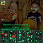 أضف لمسةً من التألق إلى إطلالتك - ملصقات وشم وجه مقاومة للماء لعيد الهالوين 🎃 | شحن مجاني