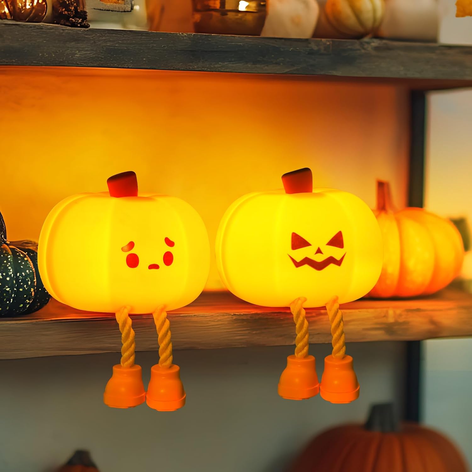 🎃 Pumpkin Night Light – Rechargeable Silicone Lamp | 50% OFF, FREE SHIPPING