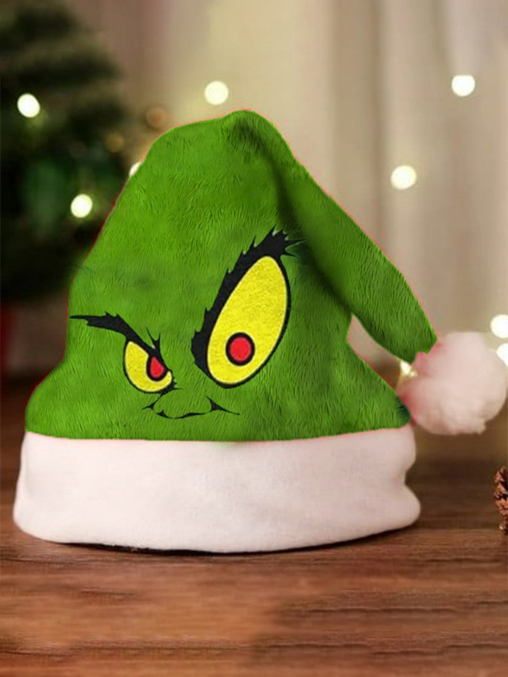 🎄 Sneaky Green Santa Hat – The “Not-So-Jolly” Christmas Grump Hat