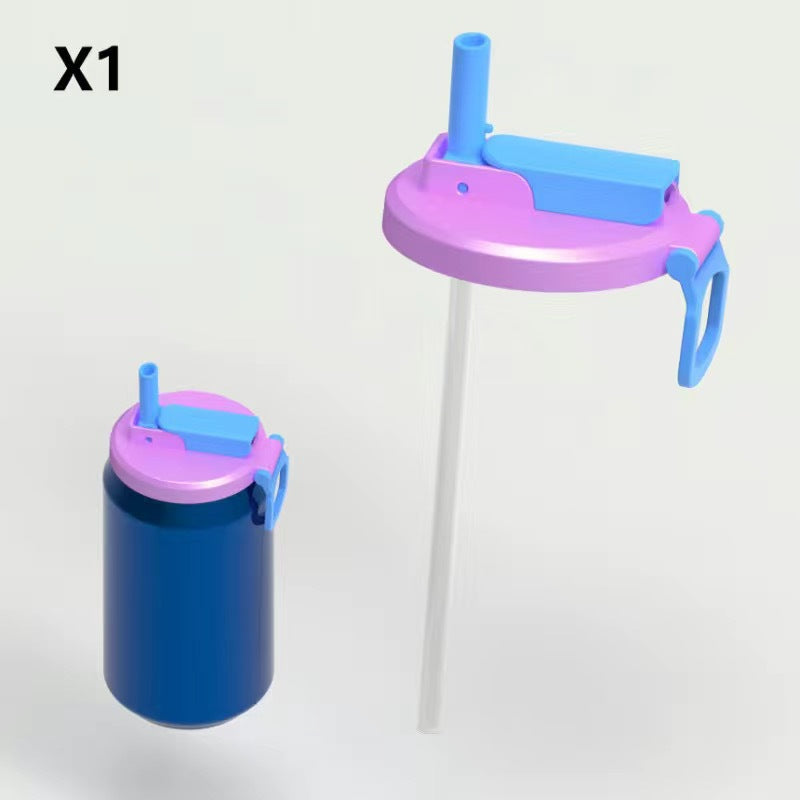 🥤Snap, Sip, Save the Fizz – Silicone Soda Can Lid with Straw | Free Shipping