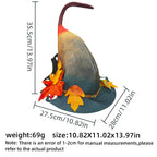 🍁 Autumn Maple Leaf Witch Hat – Enchanted Halloween Party Magic Hat