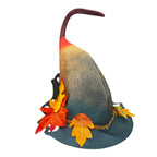 🍁 Autumn Maple Leaf Witch Hat – Enchanted Halloween Party Magic Hat