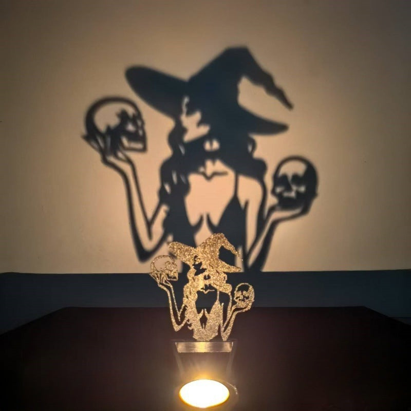 🕯️ Funny Shadow Stand – Spooky Halloween Candle Holder for Creative Home Decor