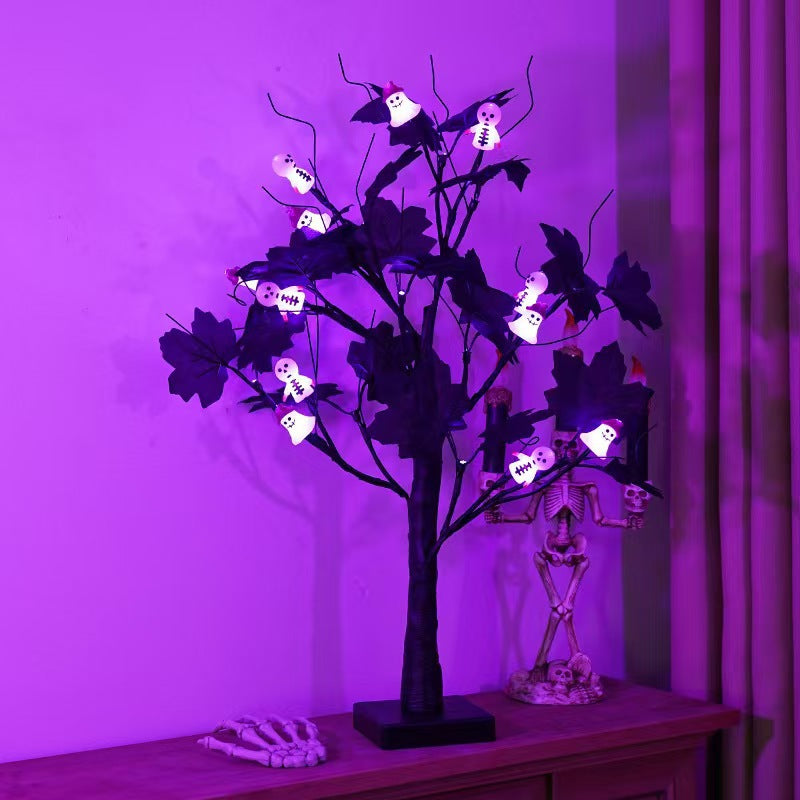 Spooky Purple LED Birch Tree Light 🌙✨ – Halloween & Thanksgiving Room Décor