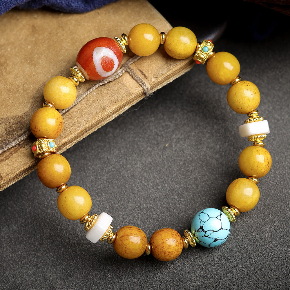 🔮Luck on Your Wrist – Hand-Woven Tibetan Yak Bone Bracelet | Free Shipping