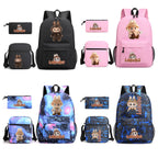 3-Piece School Backpack Set – Student Bookbag with Shoulder Bag & Pencil Case