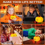🎃 Pumpkin Night Light – Rechargeable Silicone Lamp | 50% OFF, FREE SHIPPING