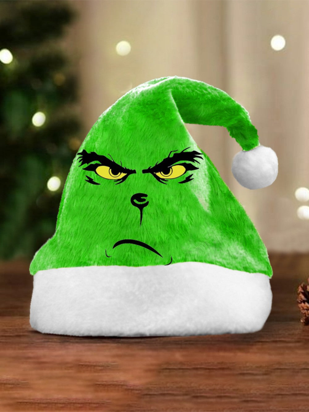 🎄 Sneaky Green Santa Hat – The “Not-So-Jolly” Christmas Grump Hat