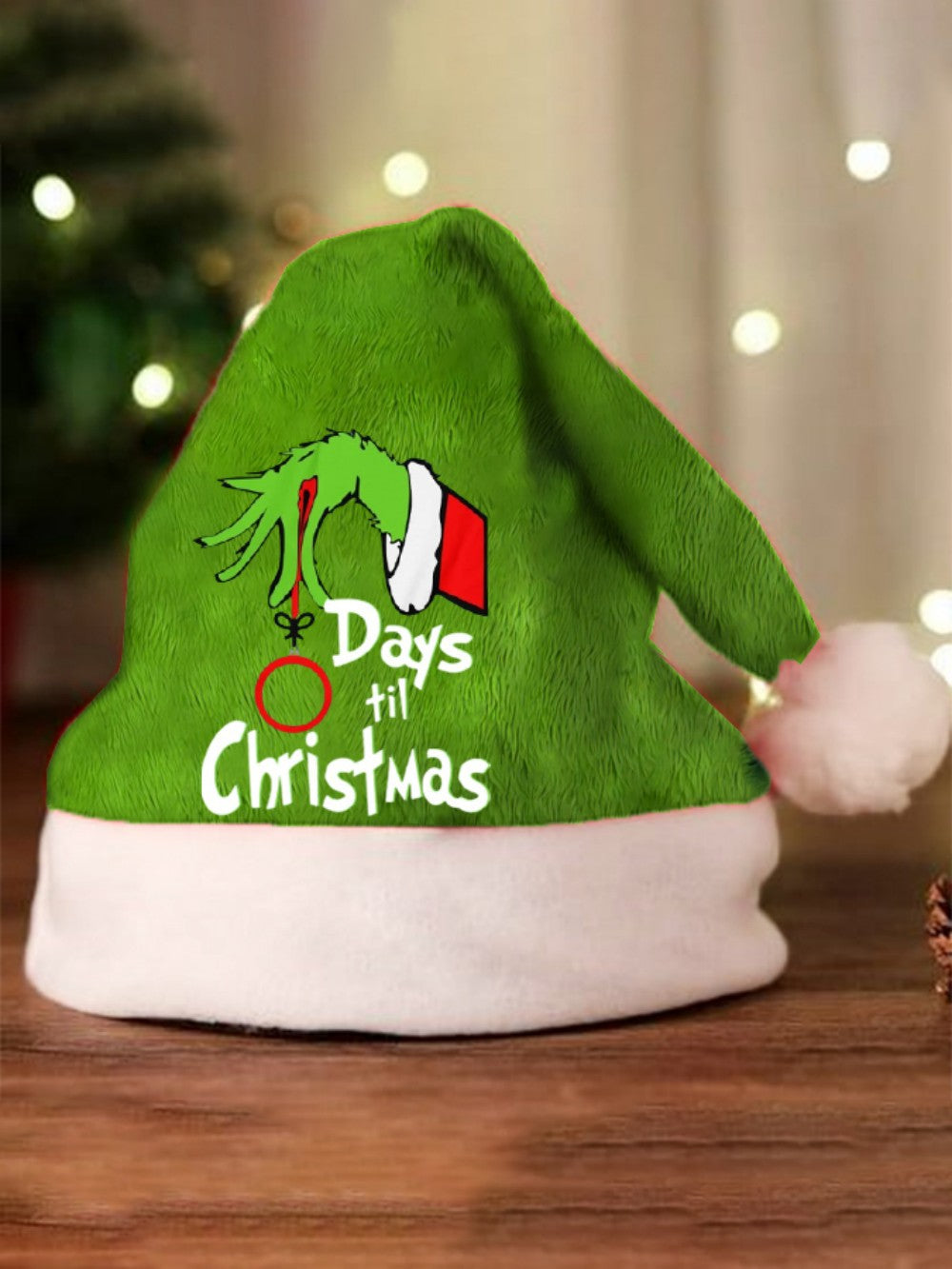 🎄 Sneaky Green Santa Hat – The “Not-So-Jolly” Christmas Grump Hat