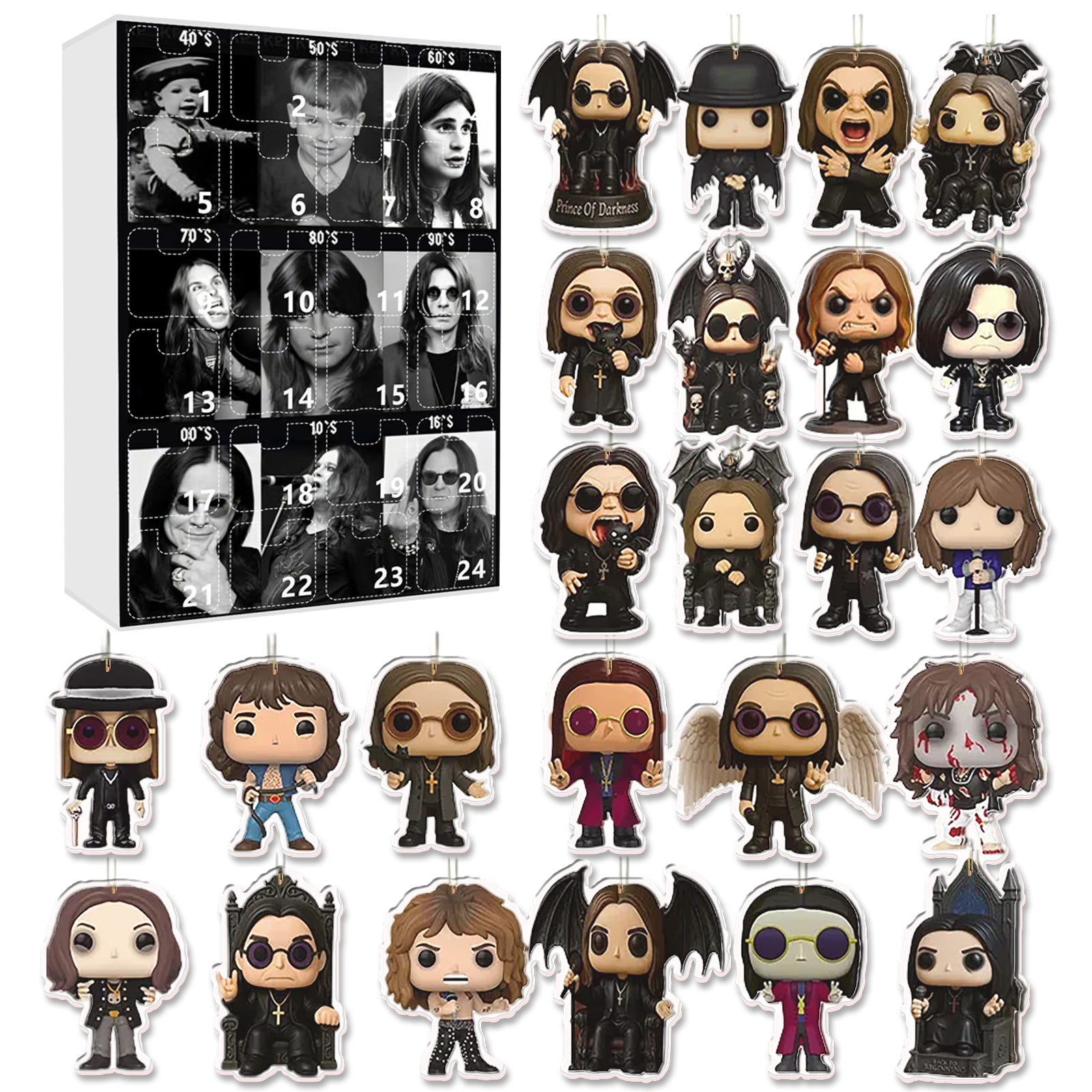 🦇 Ozzy Osbourne Advent Calendar Blind Box - 24 Nights Mini Figure Keychains | 50% OFF, FREE SHIPPING
