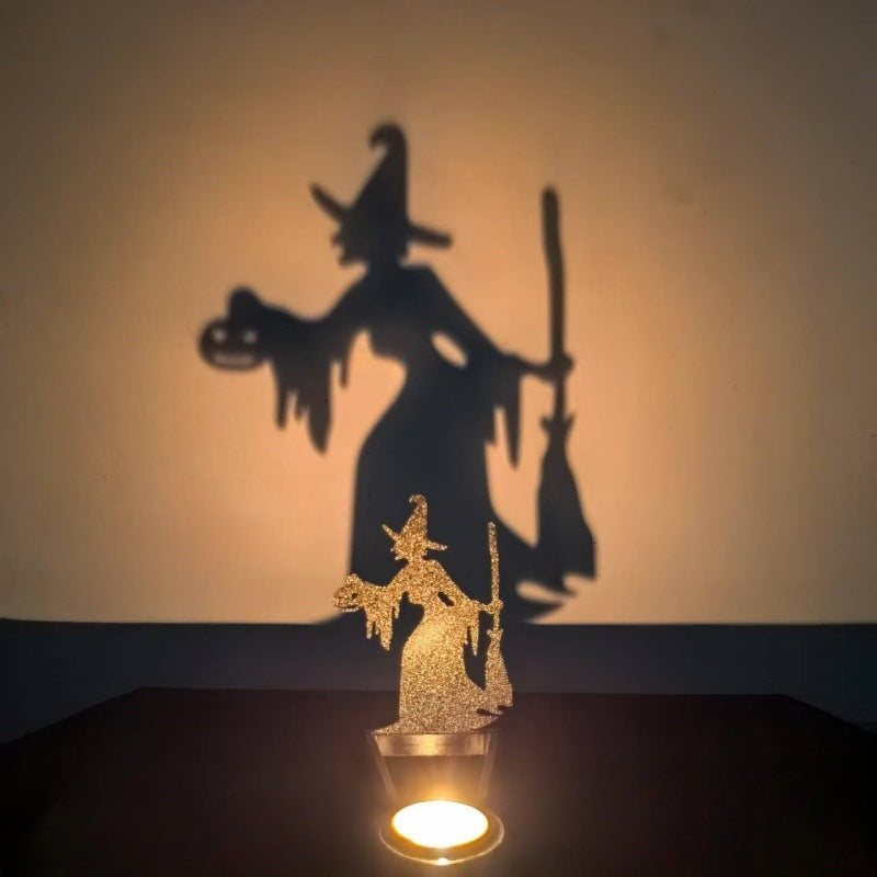 🕯️ Funny Shadow Stand – Spooky Halloween Candle Holder for Creative Home Decor