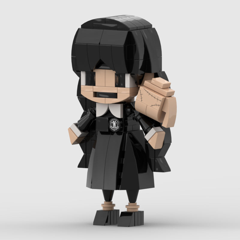 🖤 Wednesday Addams Brick-Style Figure | 56% OFF, FREE SHIPPING