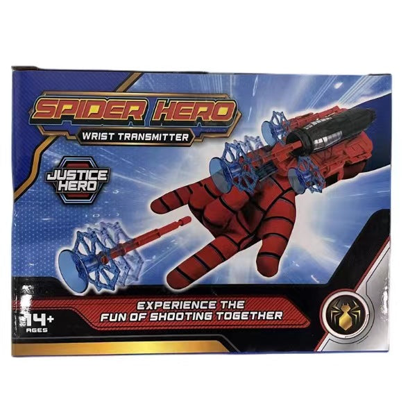 Spider Web Wrist Launcher Toy 🕷️🕸️ – Soft Bullet Blaster for Kids