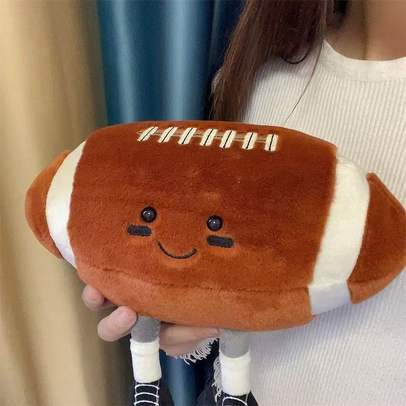 Fun Plush Football 🏈 – Soft Stuffed Sports Toy for Kids