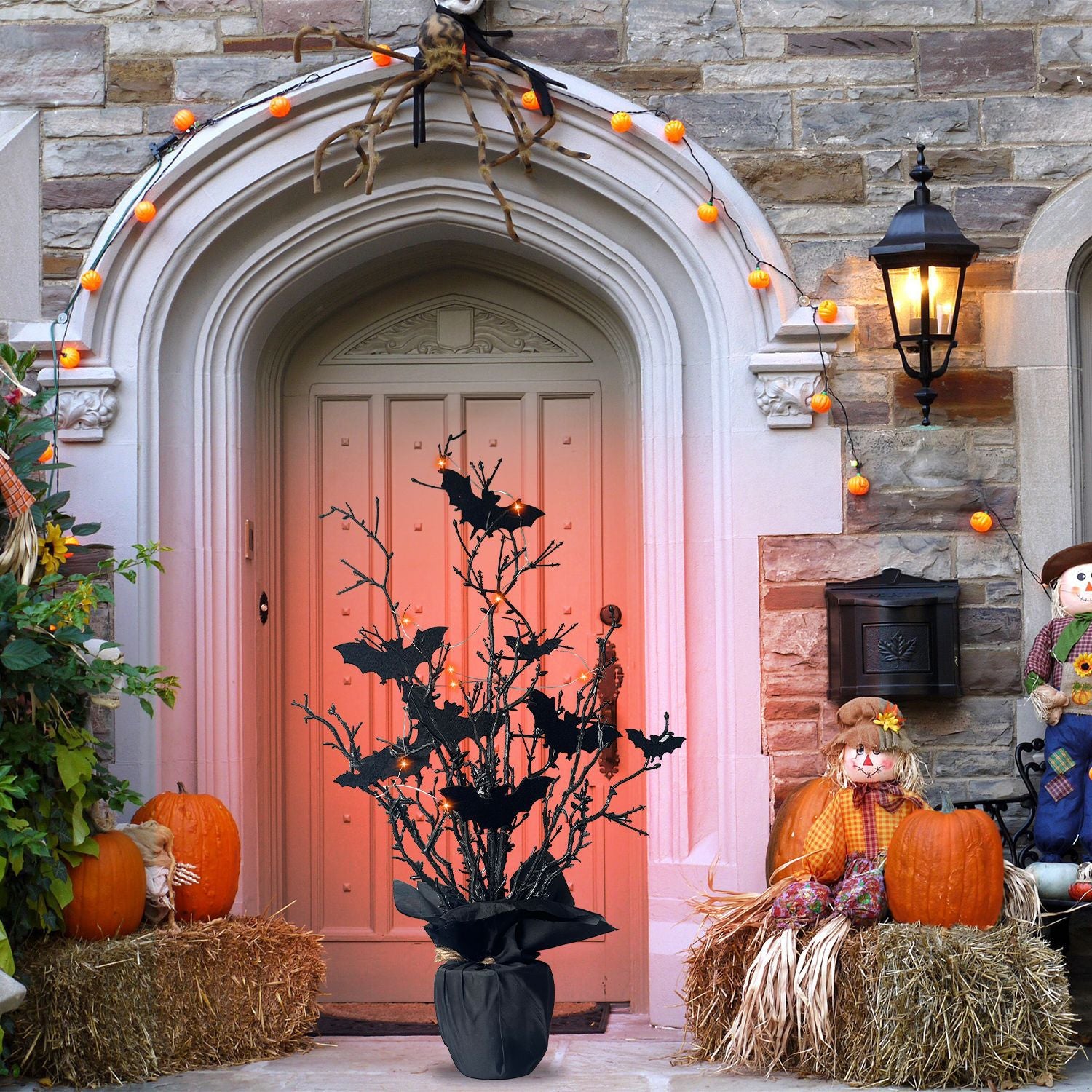 Spooky Bat Tree 🦇 – Halloween Tabletop Decoration | Creepy Branch Centerpiece