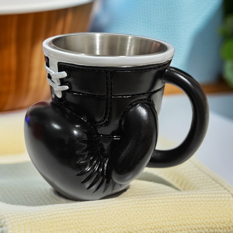 🥊 Knockout Coffee Mug – Funny Boxing Glove Stainless Steel Cup for Bold Sips!
