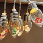 🎅Christmas LED Globe String Lights – Santa Edition Festive Home Décor✨
